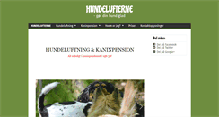 Desktop Screenshot of hundelufterne.dk